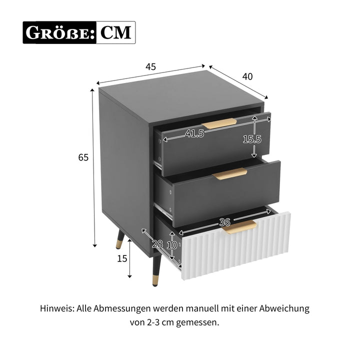 3 - teiliges Wohnzimmerset: TV - Schrank, Couchtisch & Beistelltisch - YB - WF532184ZAA - 24 - Yorbay.de