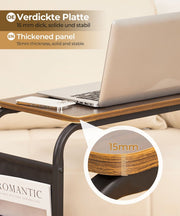 Yorbay C - förmiger Beistelltisch auf Rollen, 30×45×65 cm - YB058-T052A - 4 - Yorbay.de