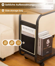 Yorbay C - förmiger Beistelltisch auf Rollen, 30×45×65 cm - YB058-T052A - 5 - Yorbay.de