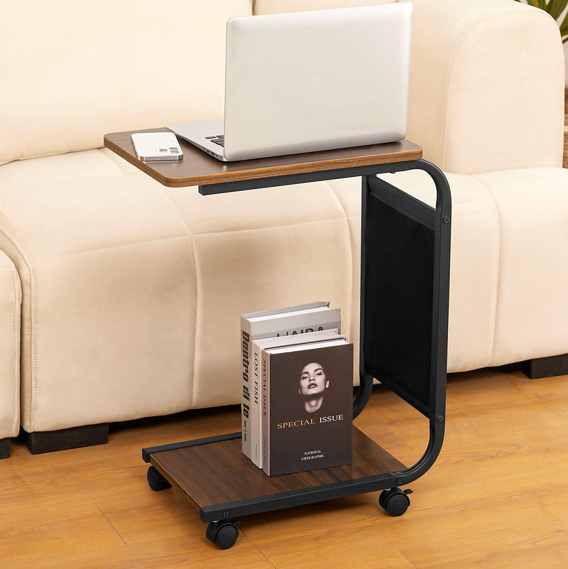 Yorbay C - förmiger Beistelltisch auf Rollen, 30×45×65 cm - YB058-T052A - 2 - Yorbay.de