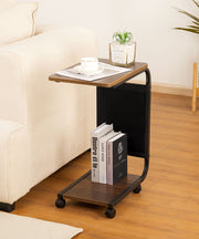 Yorbay C - förmiger Beistelltisch auf Rollen, 30×45×65 cm - YB058-T052A - 8 - Yorbay.de