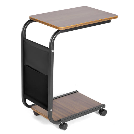 Yorbay C - förmiger Beistelltisch auf Rollen, 30×45×65 cm - YB058 - T052 - 1 - Yorbay.de