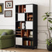 Bücherregal mit 5 Fachböden & Schranktür, 165 x 80 x 35 cm - YB - LY237020AAA - 3 - Yorbay.de