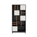 Bücherregal mit 5 Fachböden & Schranktür, 165 x 80 x 35 cm - YB - LY237020AAA - 4 - Yorbay.de