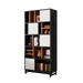 Bücherregal mit 5 Fachböden & Schranktür, 165 x 80 x 35 cm - YB - LY237020AAA - 6 - Yorbay.de
