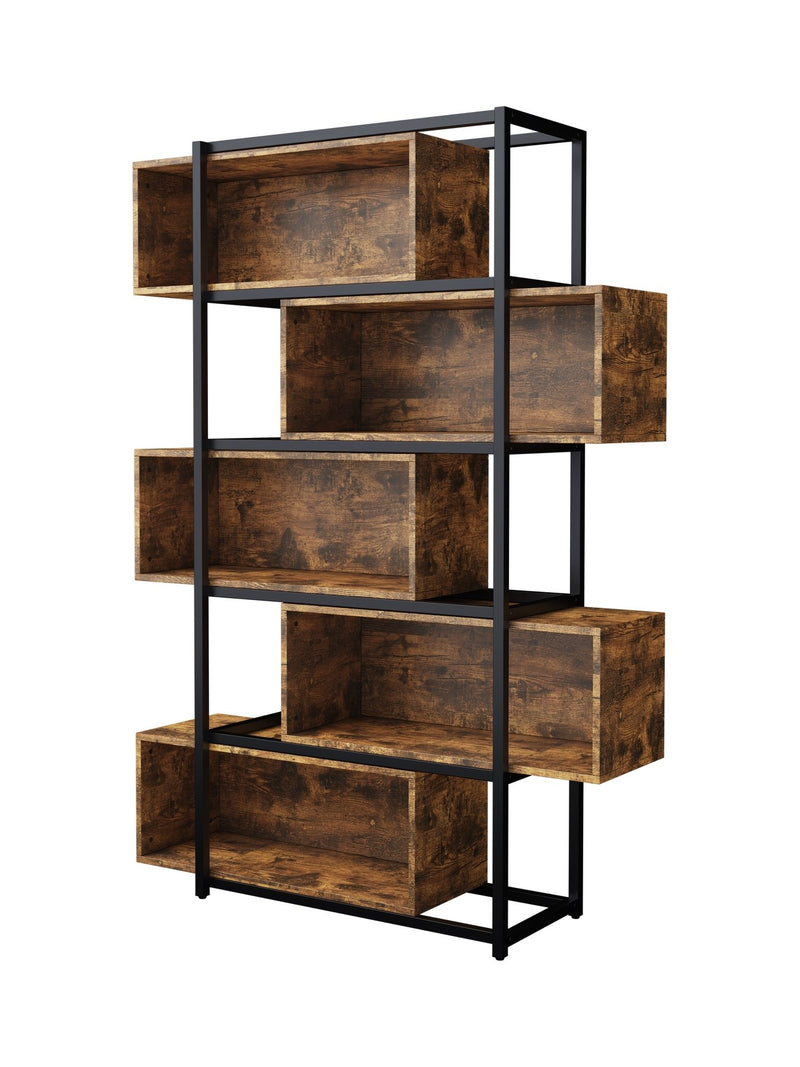 Industrielles Bücherregal mit 5 Etagen, 176 x 121 x 35 cm - YB - LY237022AAA - 6 - Yorbay.de
