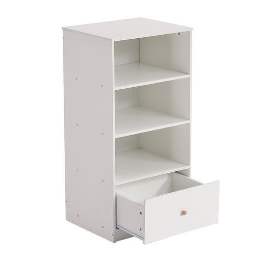 Bücherregal mit Schublade und 3 Einlegeböden, 60 x 50 x 120 cm - YB - 32472526WAA - 1 - Yorbay.de