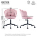 Höhenverstellbarer Ankleidestuhl / Bürostuhl mit Rückenlehne und Kissen - YB - N653P264946P - 13 - Yorbay.de