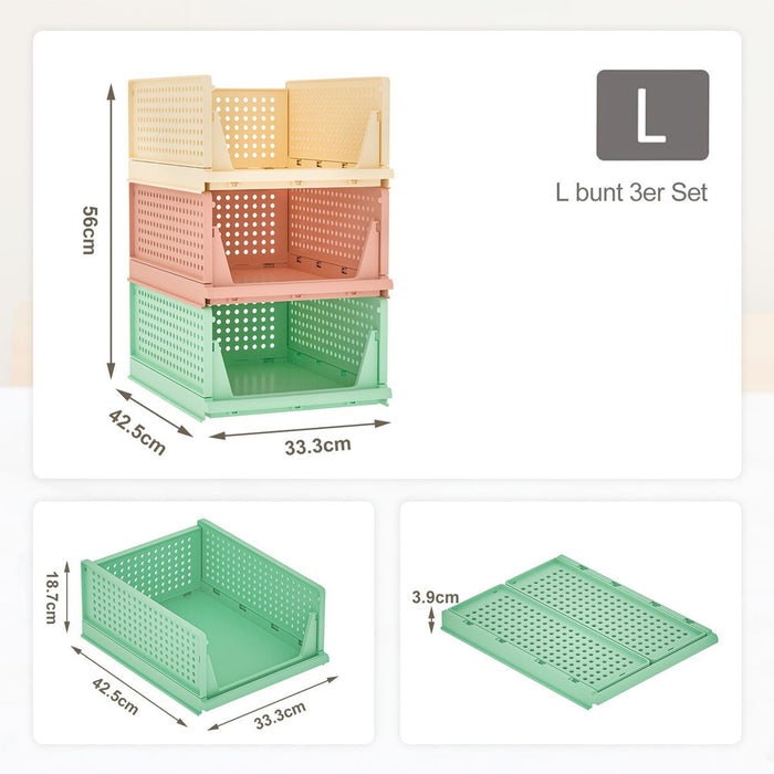 Yorbay stapelbare Schubladenbox, Kleiderschrank Organizer Set - F92 - 10 - Yorbay.de