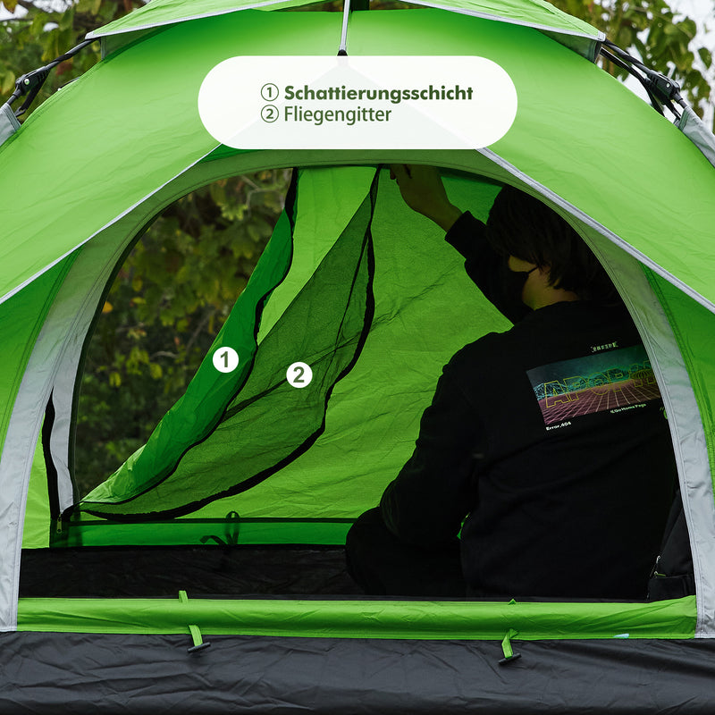 Yorbay Pop - Up - Zelt für 3 - 4 Personen Grasgrün - YB004-S093 - 14 - Yorbay.de