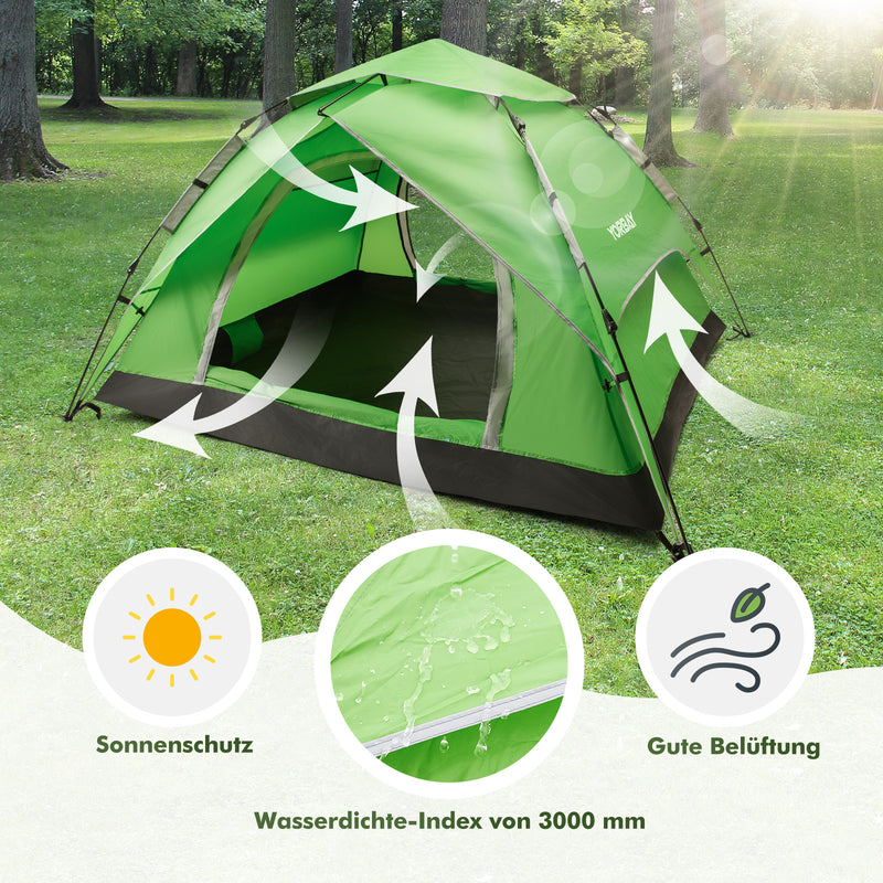 Yorbay Pop - Up - Zelt für 3 - 4 Personen Grasgrün - YB004-S093 - 11 - Yorbay.de