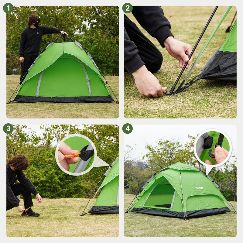 Yorbay Pop - Up - Zelt für 3 - 4 Personen Grasgrün - YB004-S093 - 12 - Yorbay.de