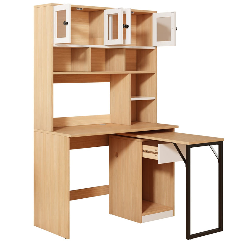 Schreibtisch mit drehbarer Tischplatte - YB - LY316292AAB - 1 - Yorbay.de