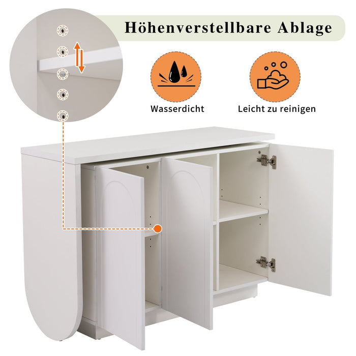 Drehbarer L - förmiger Eck - Schreibtisch mit Schrank - YB - LY316604AAA - 5 - Yorbay.de