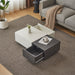 Couchtisch mit 2 Druckschubladen, 100x50x30 cm - YB - WF532180ZAA - 6 - Yorbay.de