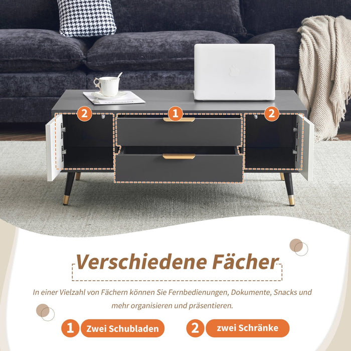 3 - teiliges Wohnzimmerset: TV - Schrank, Couchtisch & Beistelltisch - YB - WF532183ZAA - 16 - Yorbay.de