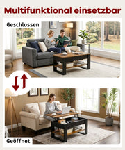 Yorbay Couchtisch mit Lift - Top, Stauraum & Ablage - YW005-D072 - 7 - Yorbay.de