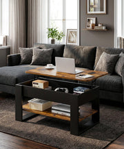Yorbay Couchtisch mit Lift - Top, Stauraum & Ablage - YW005-D072 - 2 - Yorbay.de