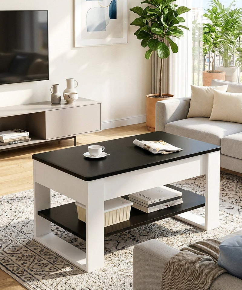 Yorbay Couchtisch mit Lift - Top, Stauraum & Ablage - YW005-D072 - 11 - Yorbay.de