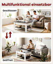 Yorbay Couchtisch mit Lift - Top, Stauraum & Ablage - YW005-D072 - 16 - Yorbay.de