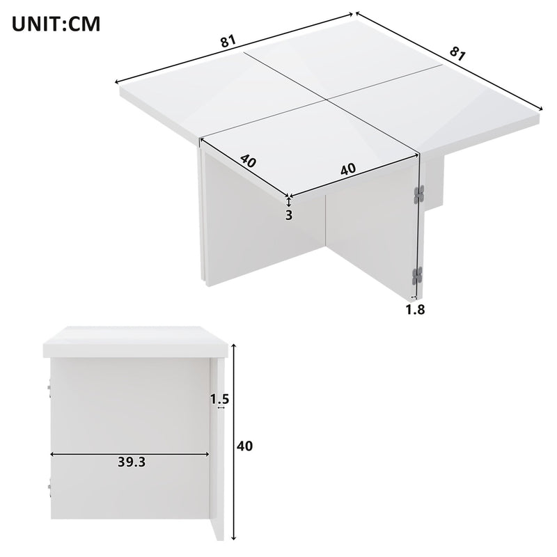 DIY Couchtisch - Set, frei kombinierbar, 4 - teilig - YB - N621P235667W - 3 - Yorbay.de