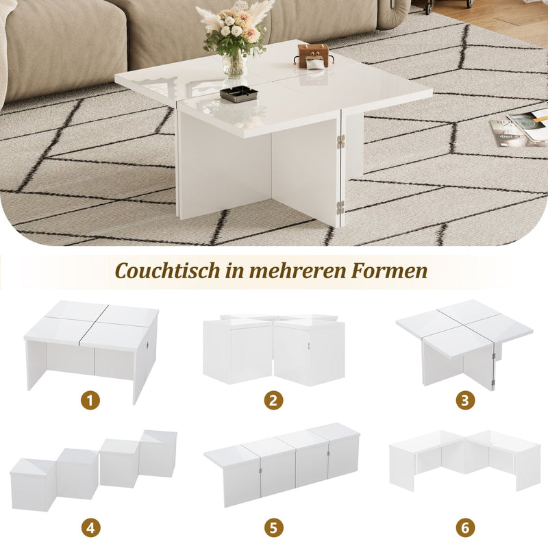 DIY Couchtisch - Set, frei kombinierbar, 4 - teilig - YB - N621P235667W - 4 - Yorbay.de