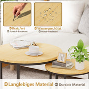 Yorbay 2er - Set Couchtische Rund im Industrie - Design - YB105 - T074 - 6 - Yorbay.de