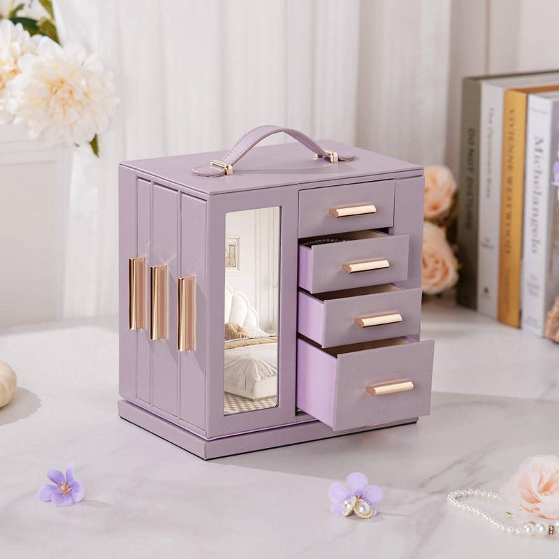 Yorbay Schmuckkästchen mit 360° Drehung Lilagrau - SL008-C149 - 26 - Yorbay.de