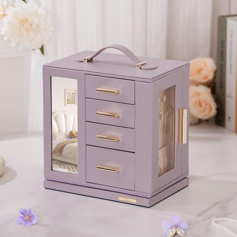 Yorbay Schmuckkästchen mit 360° Drehung Lilagrau - SL008-C149 - 23 - Yorbay.de