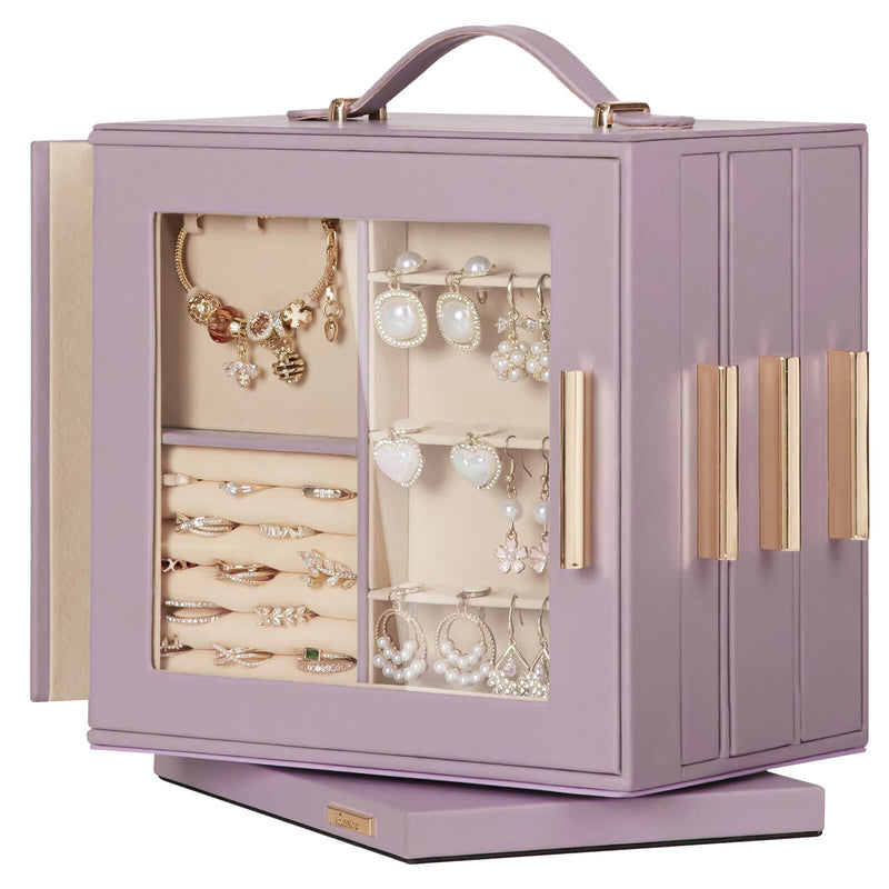 Yorbay Schmuckkästchen mit 360° Drehung Lilagrau - SL008-C149 - 22 - Yorbay.de