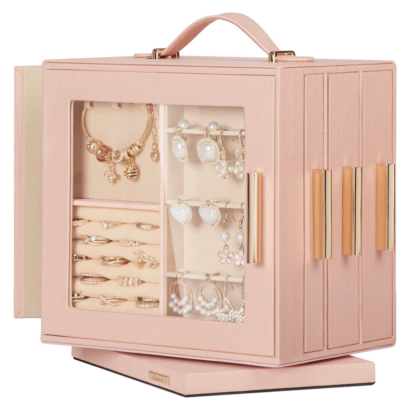 Yorbay Schmuckkästchen mit 360° Drehung MistyRose - SL008-C150 - 18 - Yorbay.de