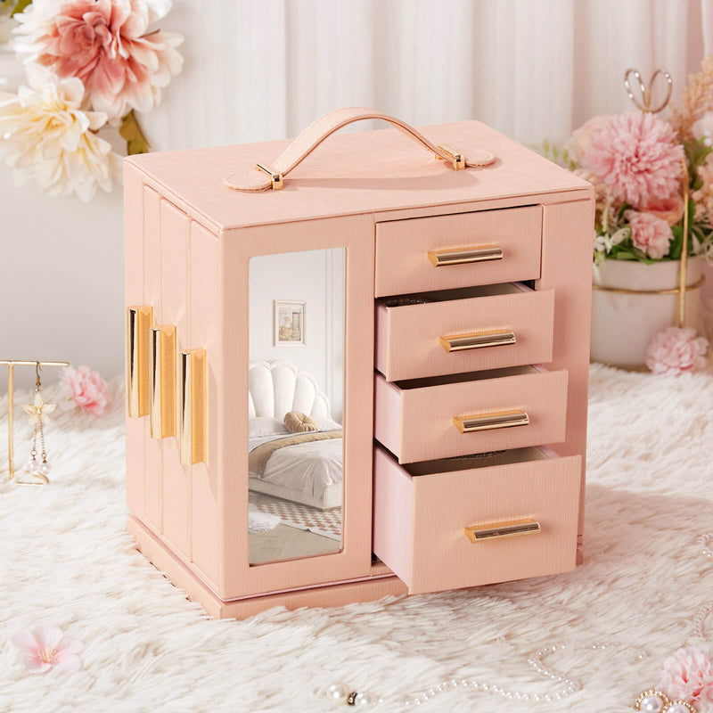 Yorbay Schmuckkästchen mit 360° Drehung MistyRose - SL008-C150 - 20 - Yorbay.de