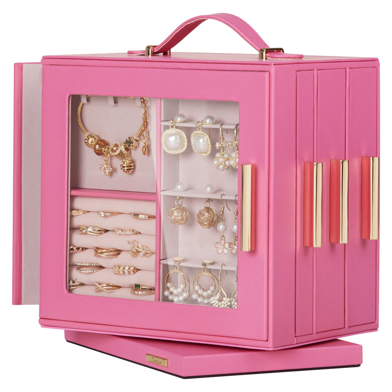 Yorbay Schmuckkästchen mit 360° Drehung Rosa - SL008-C151 - 37 - Yorbay.de