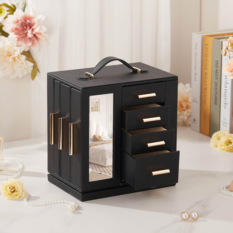 Yorbay Schmuckkästchen mit 360° Drehung Schwarz - SL008-C145 - 10 - Yorbay.de