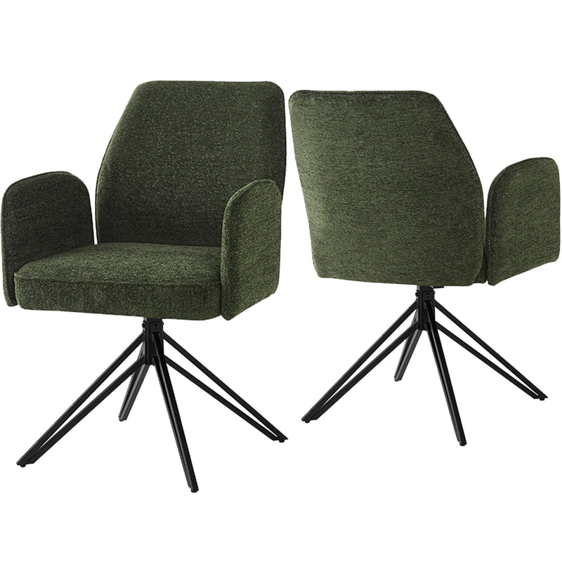 Drehstuhl mit Armlehnen, 360° drehbar, 2er Set / 4er Set / 6er Set - YB - N620P212097F - 1 - Yorbay.de