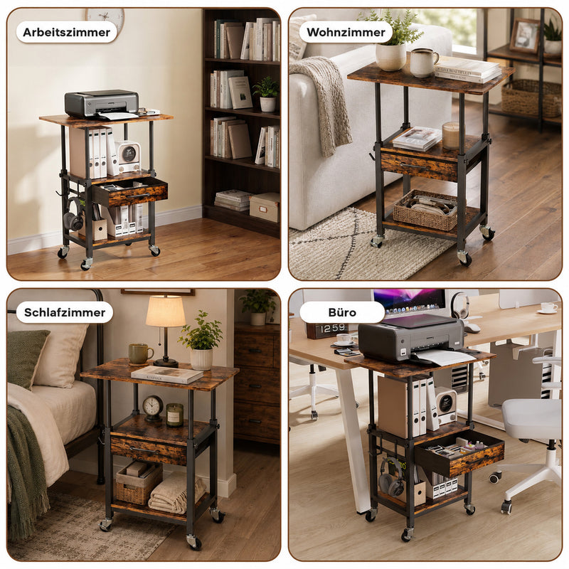 Yorbay wooden wine rack with glass holder