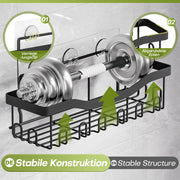 Yorbay Duschablage ohne Bohren, 6er - Set aus Metall - YB120-T086 - 7 - Yorbay.de