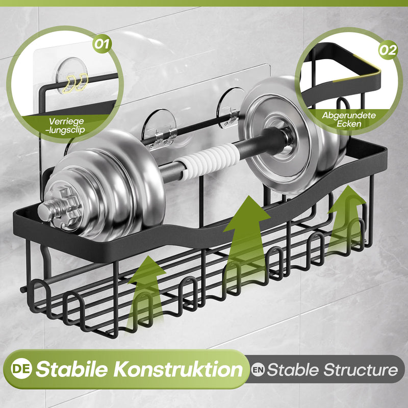 Yorbay Duschablage ohne Bohren, 6er - Set aus Metall - YB120-T086 - 7 - Yorbay.de