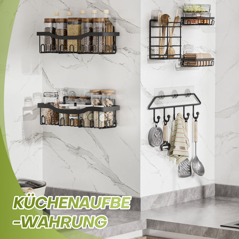 Yorbay Duschablage ohne Bohren, 6er - Set aus Metall - YB120-T086 - 9 - Yorbay.de