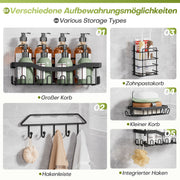 Yorbay Duschablage ohne Bohren, 6er - Set aus Metall - YB120-T086 - 4 - Yorbay.de