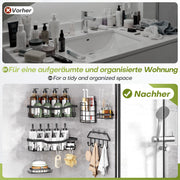 Yorbay Duschablage ohne Bohren, 6er - Set aus Metall - YB120-T086 - 5 - Yorbay.de