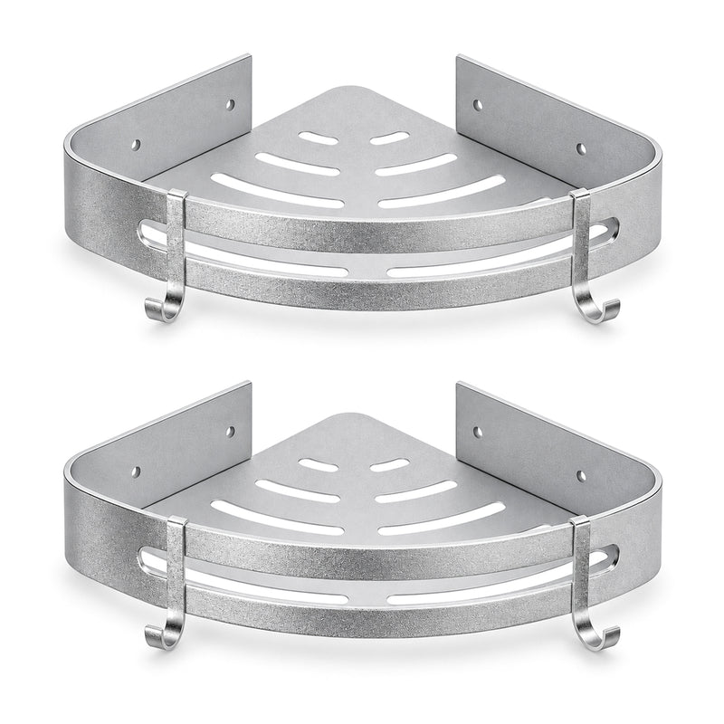 Yorbay 3 pieces shower shelf made of aluminum, no drilling required