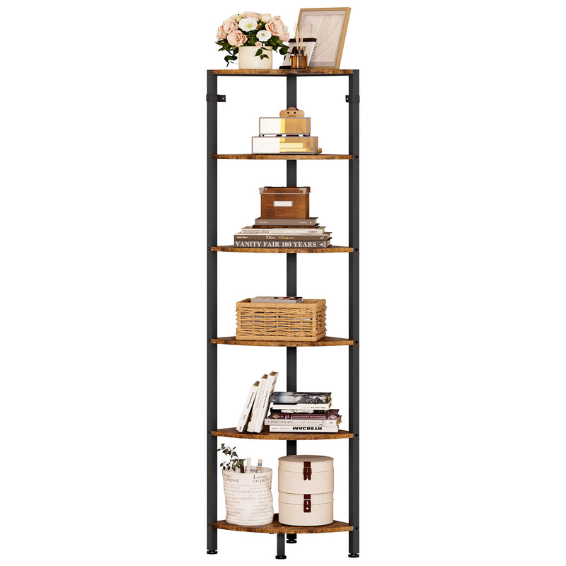 Yorbay Eckregal mit 6 Ebenen im Industrie - Design - YB121-T087 - 12 - Yorbay.de