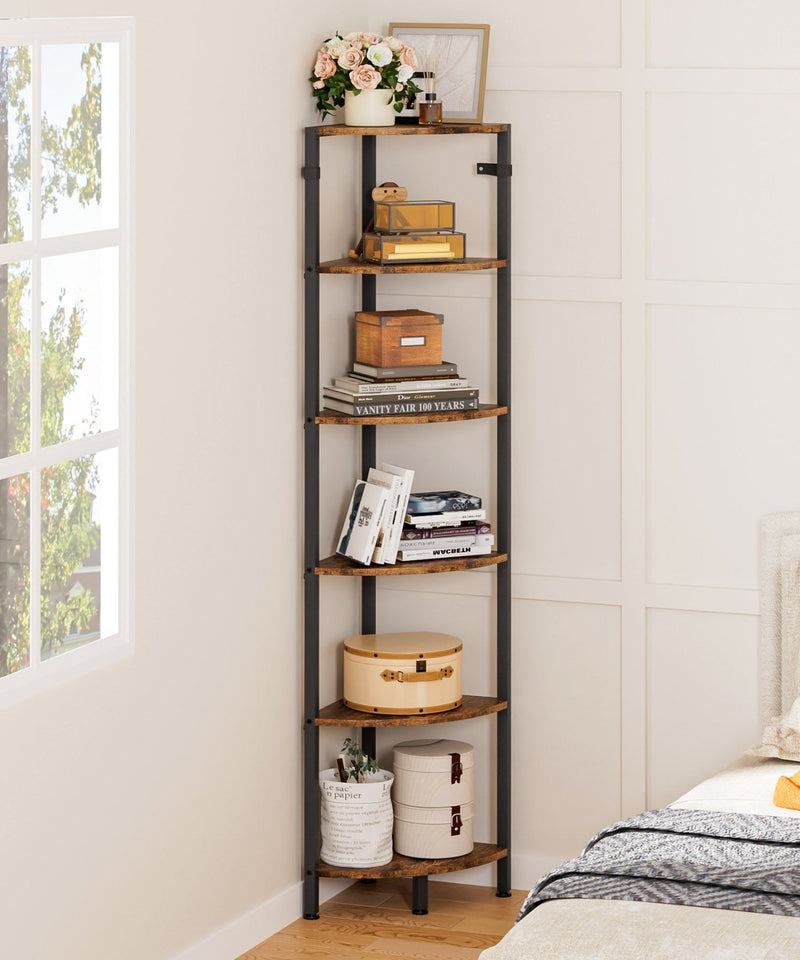 Yorbay Eckregal mit 6 Ebenen im Industrie - Design - YB121-T087 - 9 - Yorbay.de