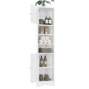 Dreieckiger Badezimmerschrank mit verstellbaren Ablageböden, 37 x 24,5 x 170 cm - YB - N877P296997E - 17 - Yorbay.de