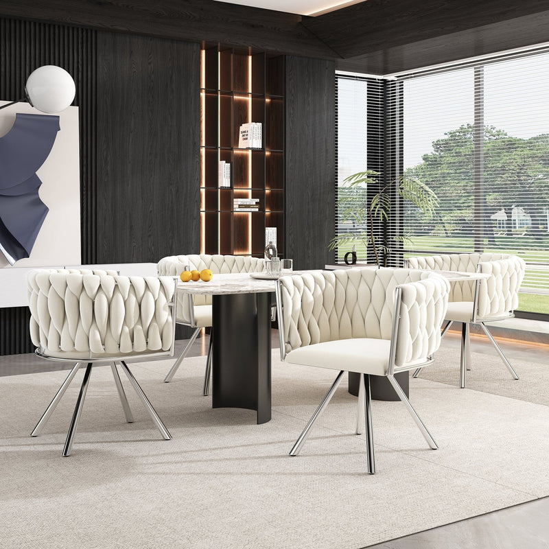 Esszimmerstuhl 360 - Grad drehbar, 2er / 4er / 6er Set - YB - N634P205010B - 6 - Yorbay.de