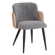 Polsterstuhl mit Armlehnen, grau, 2er Set / 4er Set / 6er Set - YB - N620P212572E - 8 - Yorbay.de