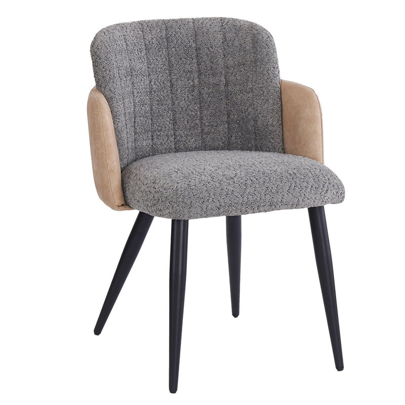 Polsterstuhl mit Armlehnen, grau, 2er Set / 4er Set / 6er Set - YB - N620P212572E - 8 - Yorbay.de