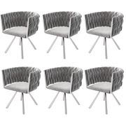 Esszimmerstuhl 360 - Grad drehbar, 2er / 4er / 6er Set - YB - N634P205010G - 6 - 12 - Yorbay.de