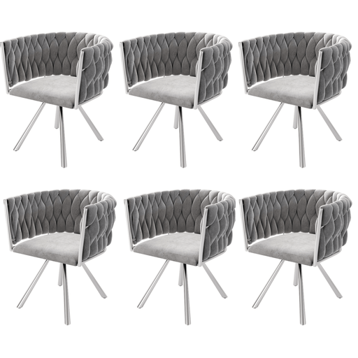 Esszimmerstuhl 360 - Grad drehbar, 2er / 4er / 6er Set - YB - N634P205010G - 6 - 12 - Yorbay.de